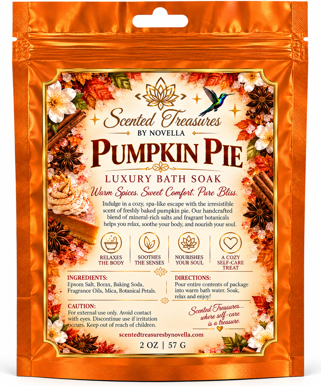 Pumpkin Pie Luxury Bath Soak – Warm Pumpkin Spice | 2 oz