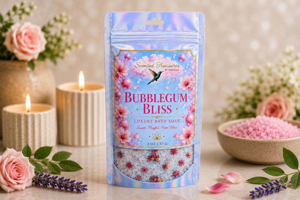 Bubblegum Bliss Bath Soak | Luxury Mineral Spa Blend (2 oz)