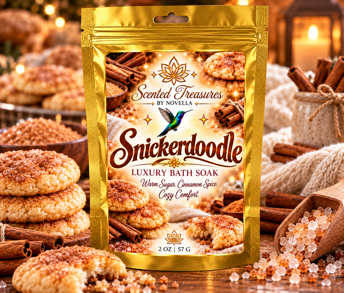 Snickerdoodle Luxury Bath Soak – Cinnamon Sugar & Warm Vanilla | 2 oz
