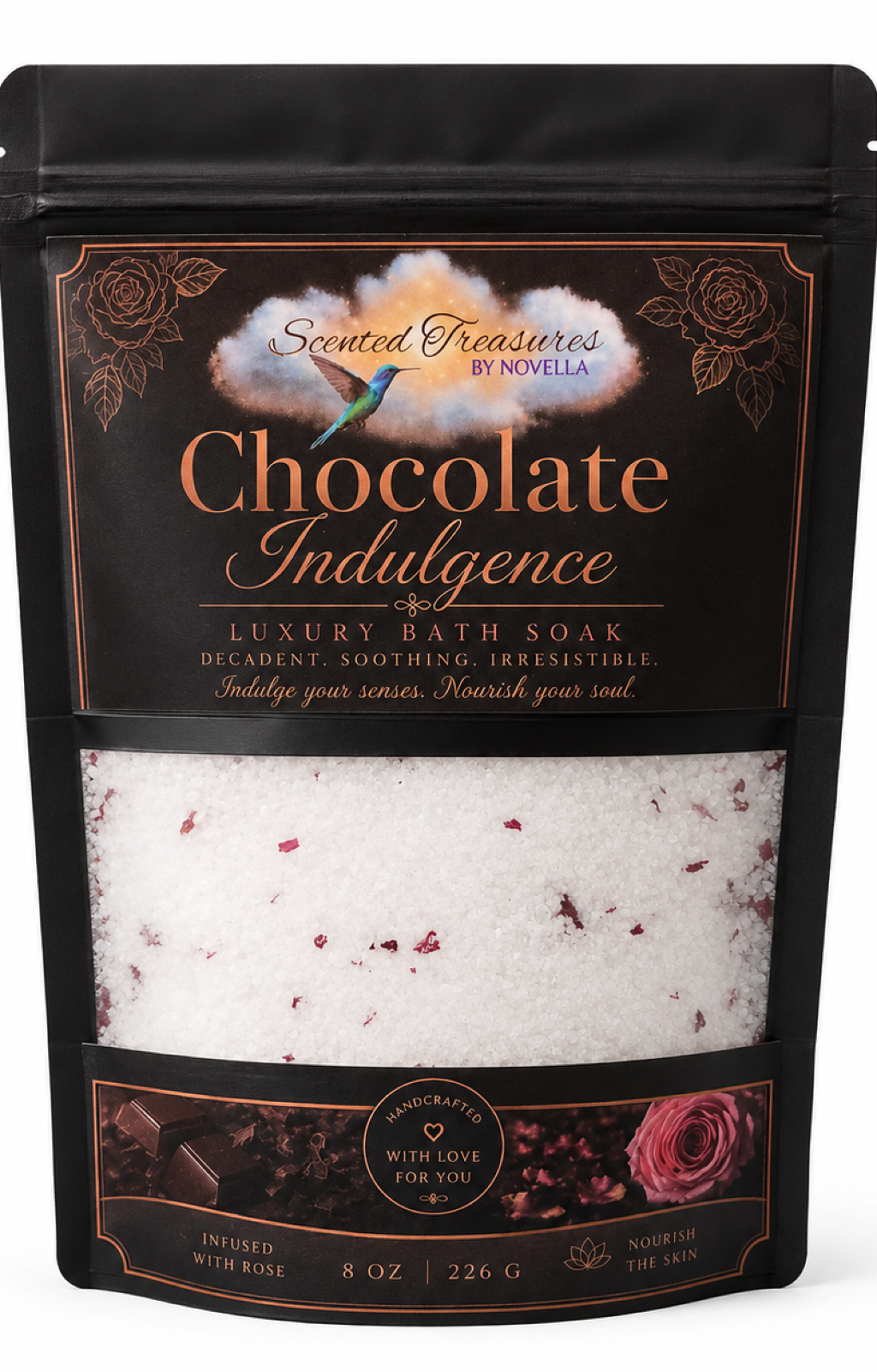 Chocolate Indulgence Bath Soak | Luxury Mineral Spa Blend (14oz)