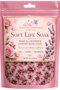 Soft Life Soak | Rose & Lavender Luxury Bath Soak (8oz)